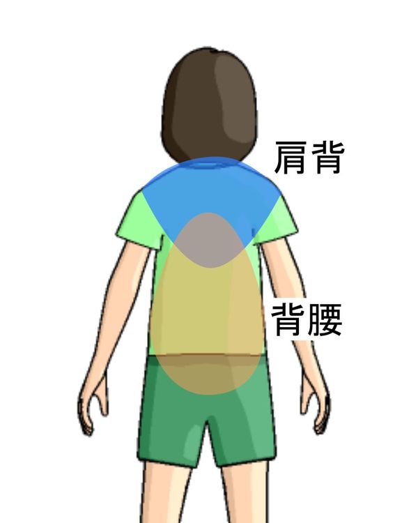 リラク鍼・吸角の施術範囲
